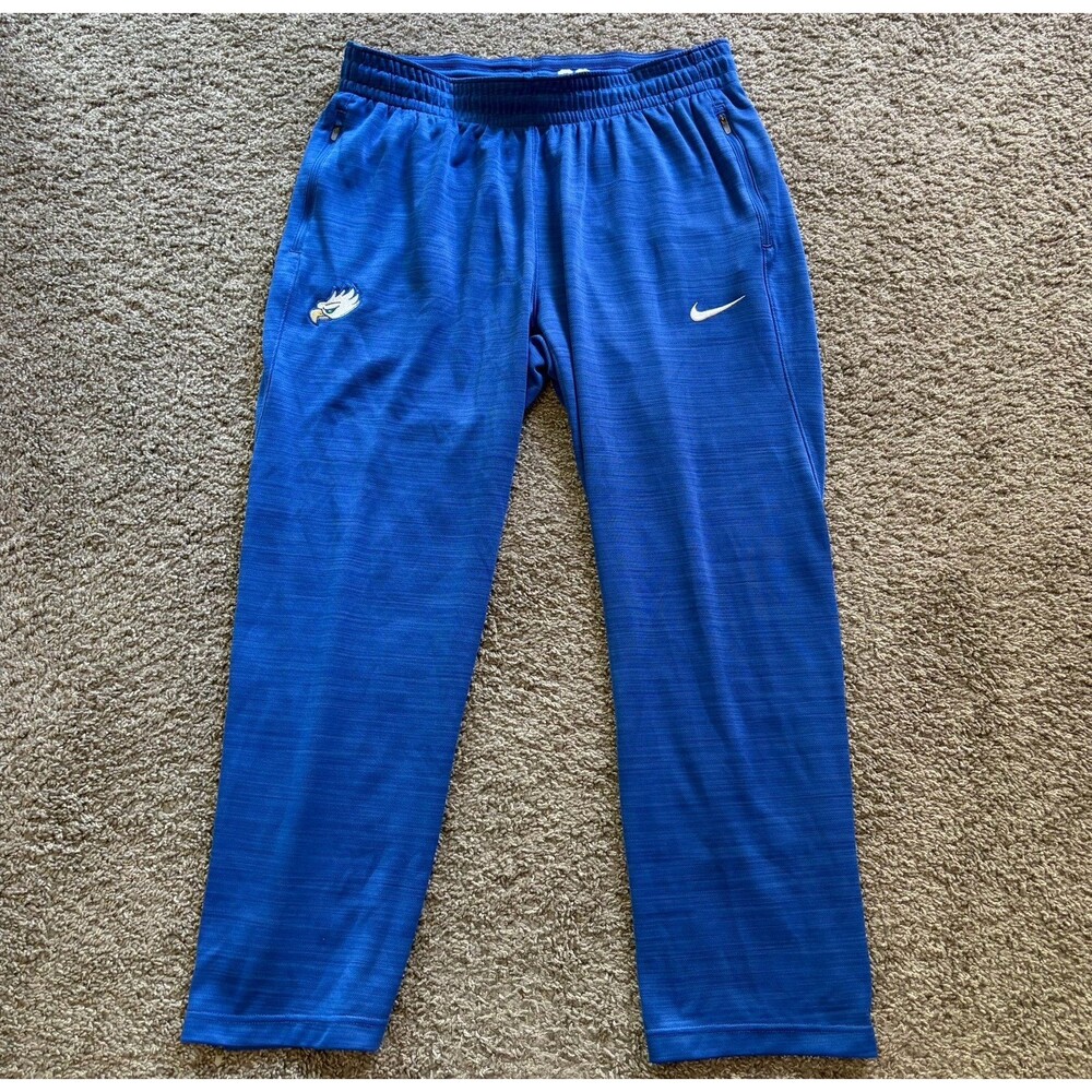 Nike FGCU Florida Gulf Coast Eagles Basketball Player Issued Sweatpants Blue 2XL